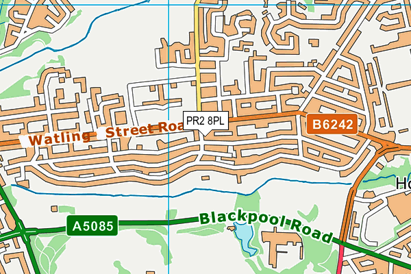 PR2 8PL map - OS VectorMap District (Ordnance Survey)