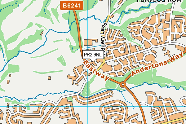 PR2 9NL map - OS VectorMap District (Ordnance Survey)