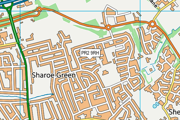 PR2 9RH map - OS VectorMap District (Ordnance Survey)