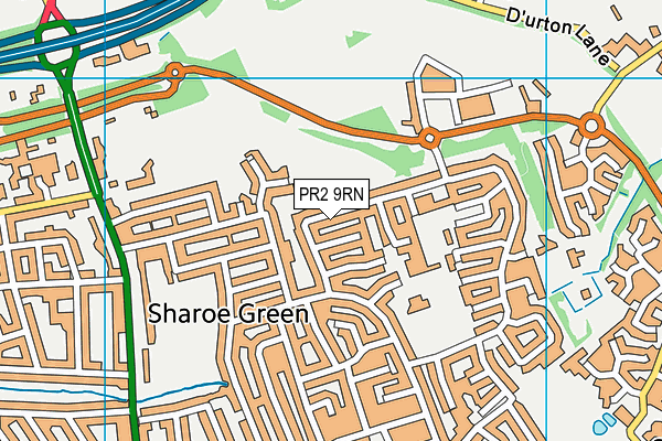 PR2 9RN map - OS VectorMap District (Ordnance Survey)