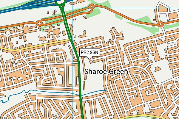 PR2 9SN map - OS VectorMap District (Ordnance Survey)