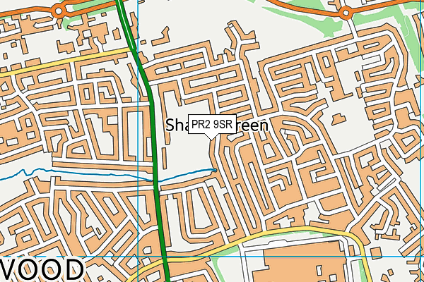 South Grove Park map (PR2 9SR) - OS VectorMap District (Ordnance Survey)