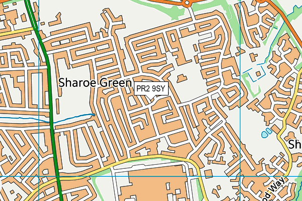 PR2 9SY map - OS VectorMap District (Ordnance Survey)