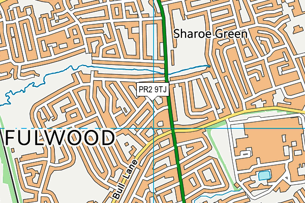PR2 9TJ map - OS VectorMap District (Ordnance Survey)