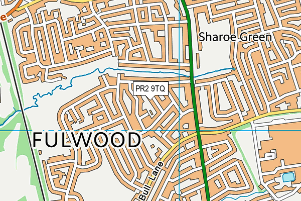 PR2 9TQ map - OS VectorMap District (Ordnance Survey)