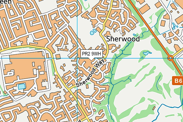 PR2 9WH map - OS VectorMap District (Ordnance Survey)