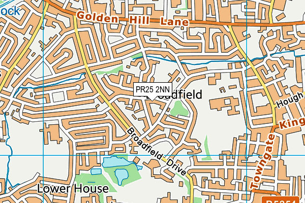 PR25 2NN map - OS VectorMap District (Ordnance Survey)