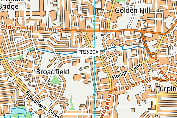 Leyland St Mary's Roman Catholic Primary School map (PR25 2QA) - OS VectorMap District (Ordnance Survey)