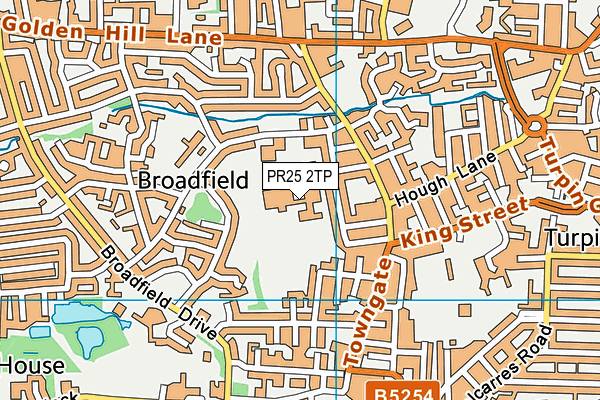 Wellfield Academy map (PR25 2TP) - OS VectorMap District (Ordnance Survey)