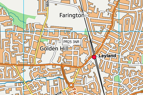 PR25 3NR map - OS VectorMap District (Ordnance Survey)