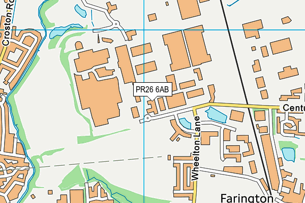 PR26 6AB map - OS VectorMap District (Ordnance Survey)