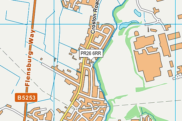 PR26 6RR map - OS VectorMap District (Ordnance Survey)