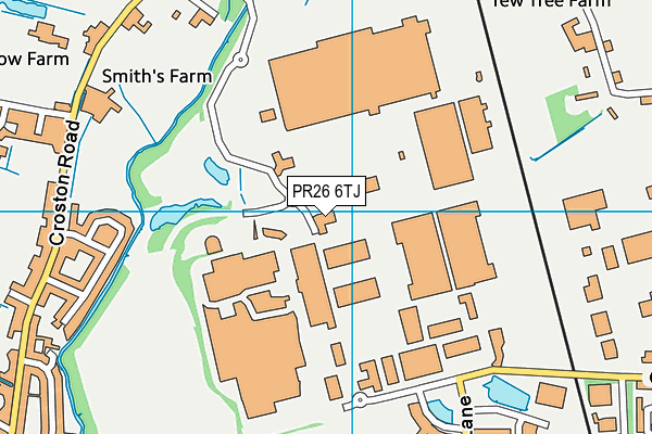 PR26 6TJ map - OS VectorMap District (Ordnance Survey)