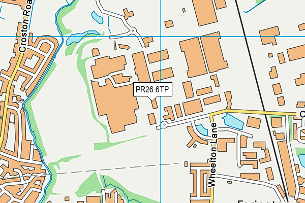 PR26 6TP map - OS VectorMap District (Ordnance Survey)