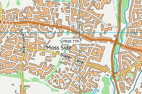 PR26 7TR map - OS VectorMap District (Ordnance Survey)