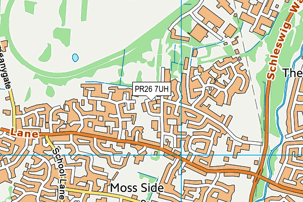 PR26 7UH map - OS VectorMap District (Ordnance Survey)