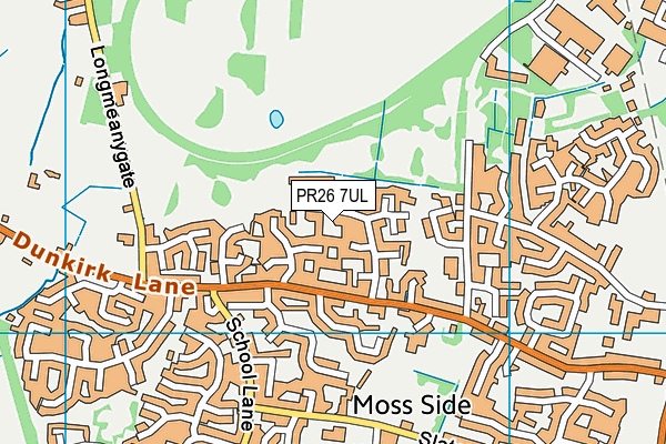 PR26 7UL map - OS VectorMap District (Ordnance Survey)