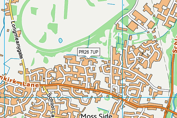 PR26 7UP map - OS VectorMap District (Ordnance Survey)