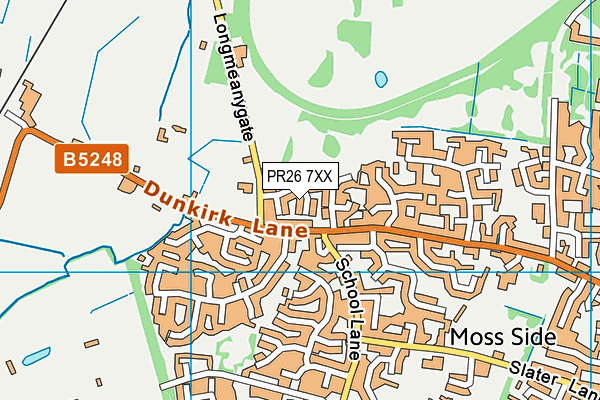 PR26 7XX map - OS VectorMap District (Ordnance Survey)