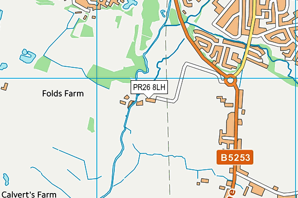 PR26 8LH map - OS VectorMap District (Ordnance Survey)