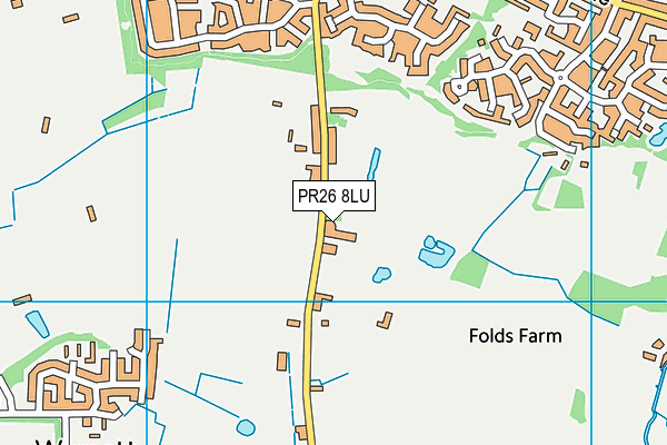 PR26 8LU map - OS VectorMap District (Ordnance Survey)