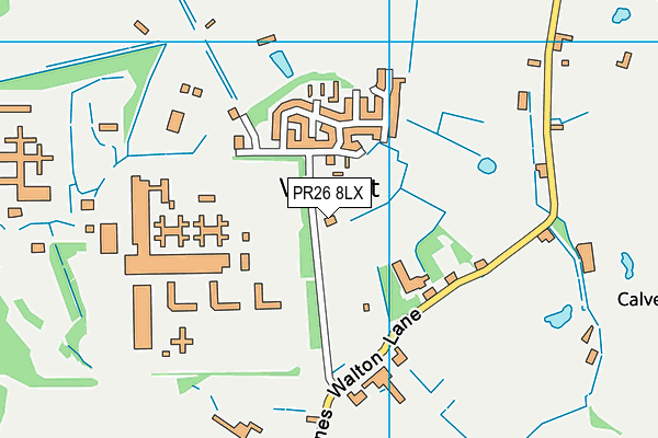 PR26 8LX map - OS VectorMap District (Ordnance Survey)