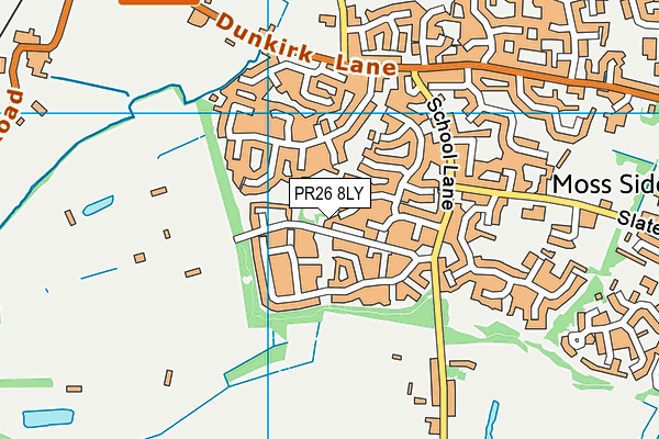 PR26 8LY map - OS VectorMap District (Ordnance Survey)