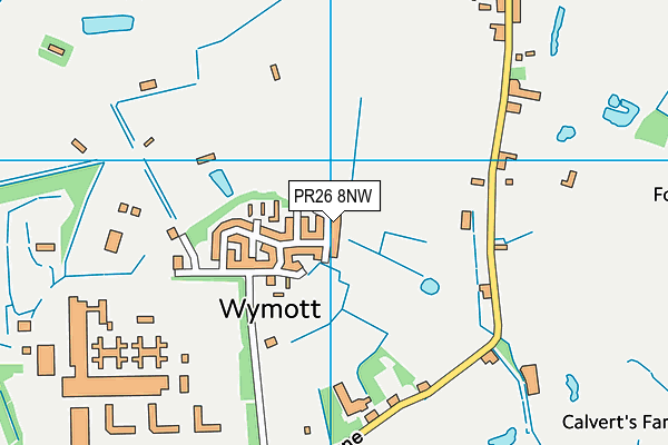 PR26 8NW map - OS VectorMap District (Ordnance Survey)