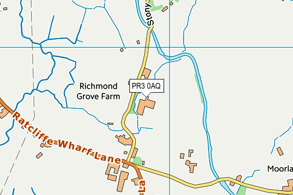 PR3 0AQ map - OS VectorMap District (Ordnance Survey)