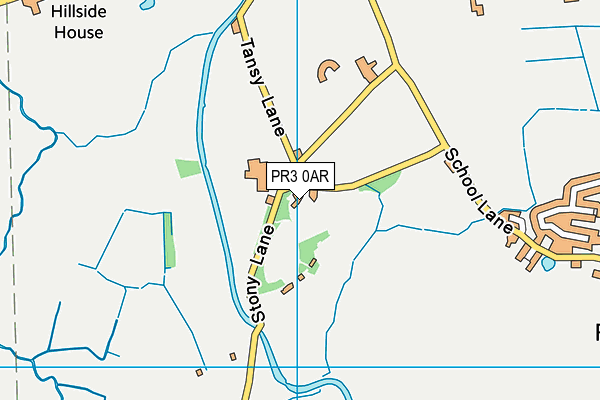 PR3 0AR map - OS VectorMap District (Ordnance Survey)