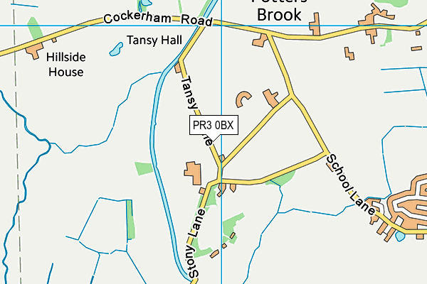 PR3 0BX map - OS VectorMap District (Ordnance Survey)