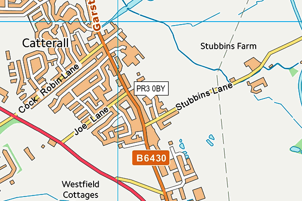 PR3 0BY map - OS VectorMap District (Ordnance Survey)