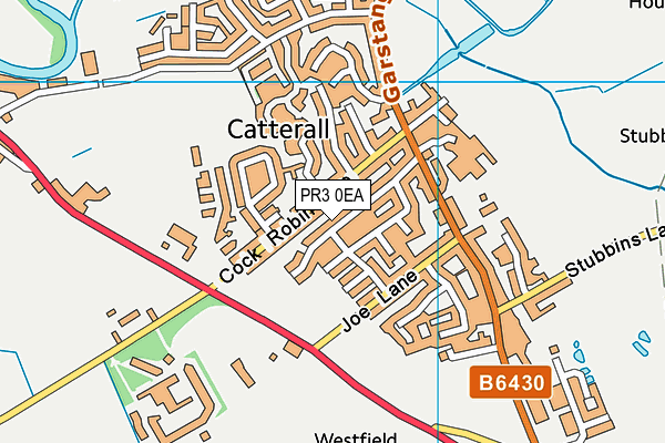 PR3 0EA map - OS VectorMap District (Ordnance Survey)