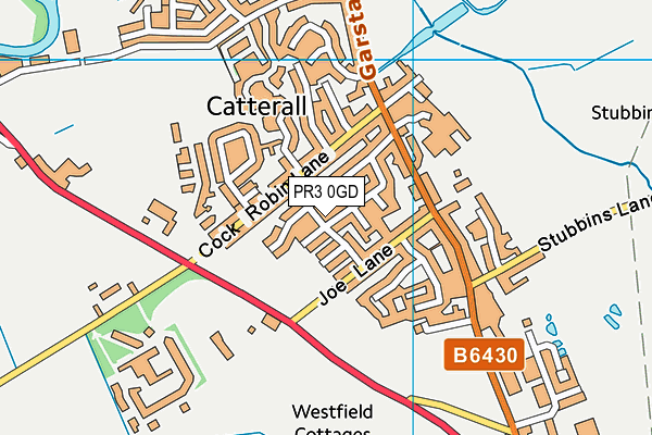 PR3 0GD map - OS VectorMap District (Ordnance Survey)