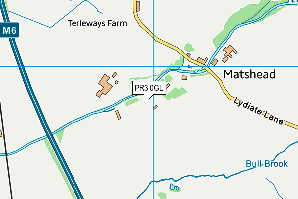 PR3 0GL map - OS VectorMap District (Ordnance Survey)