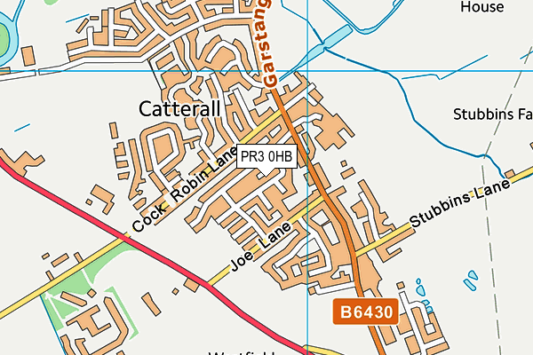 PR3 0HB map - OS VectorMap District (Ordnance Survey)
