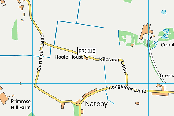 PR3 0JE map - OS VectorMap District (Ordnance Survey)