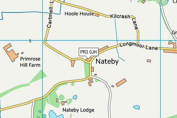Nateby Primary School map (PR3 0JH) - OS VectorMap District (Ordnance Survey)