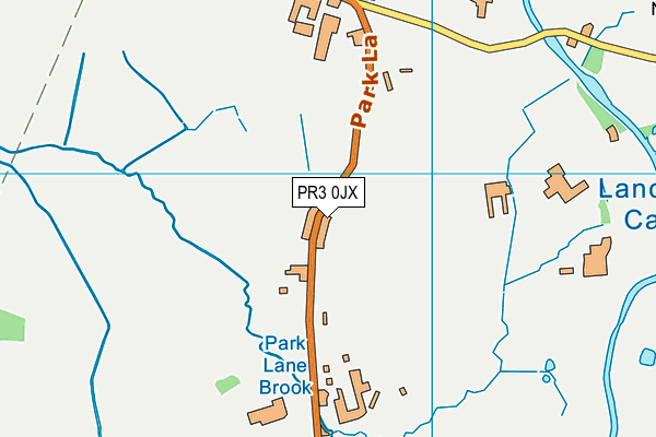 PR3 0JX map - OS VectorMap District (Ordnance Survey)