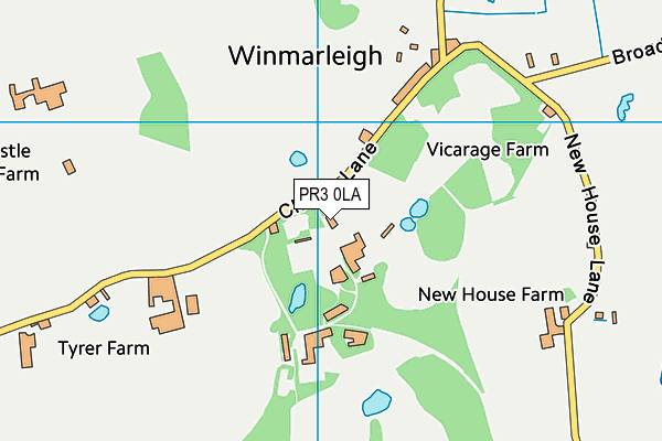 Winmarleigh Church of England Primary School map (PR3 0LA) - OS VectorMap District (Ordnance Survey)