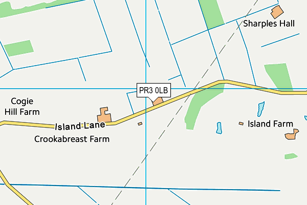 PR3 0LB map - OS VectorMap District (Ordnance Survey)