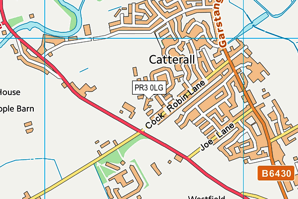 PR3 0LG map - OS VectorMap District (Ordnance Survey)