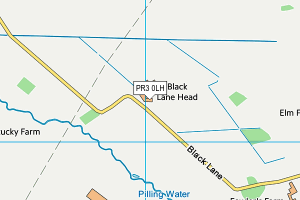 PR3 0LH map - OS VectorMap District (Ordnance Survey)