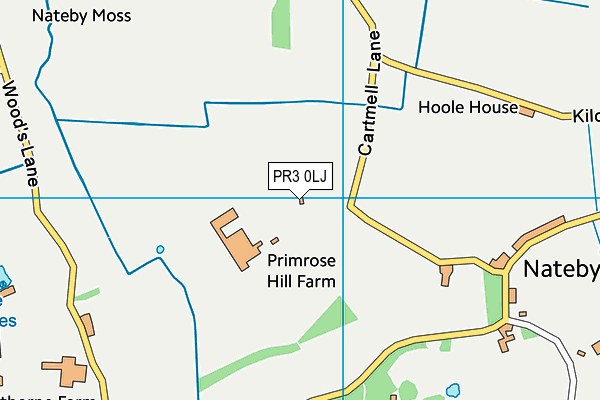 PR3 0LJ map - OS VectorMap District (Ordnance Survey)