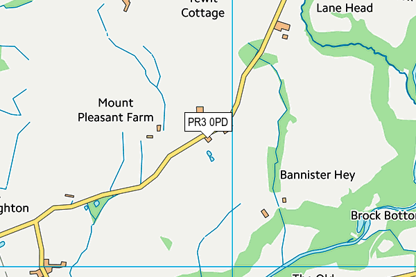 PR3 0PD map - OS VectorMap District (Ordnance Survey)