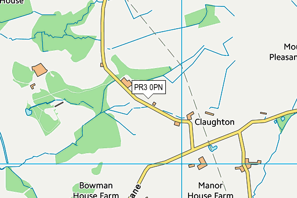 St Mary's Catholic Primary School, Claughton-on-Brock map (PR3 0PN) - OS VectorMap District (Ordnance Survey)