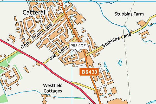 PR3 0QF map - OS VectorMap District (Ordnance Survey)