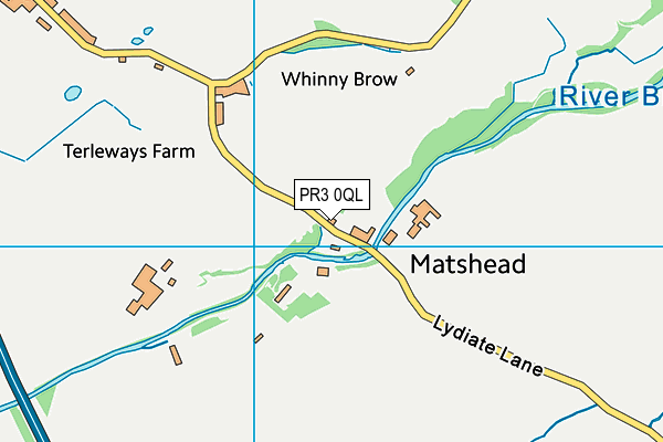 PR3 0QL map - OS VectorMap District (Ordnance Survey)