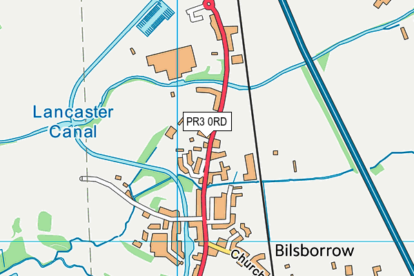 PR3 0RD map - OS VectorMap District (Ordnance Survey)