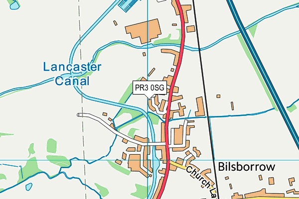 PR3 0SG map - OS VectorMap District (Ordnance Survey)